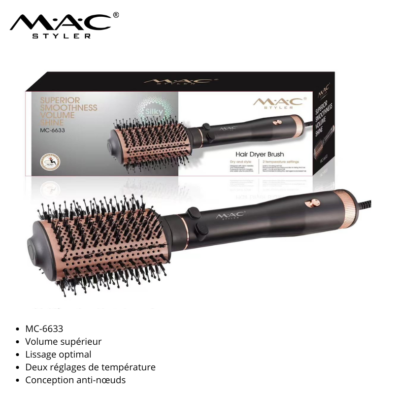 Brosse Soufflante Rotative 360 Salon – NOIR MC-6633